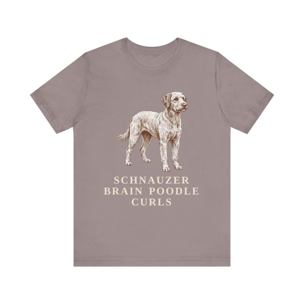 Schnoodle Humor Shirt, Vintage Dog Sketch Tee, Dog Humor Gift