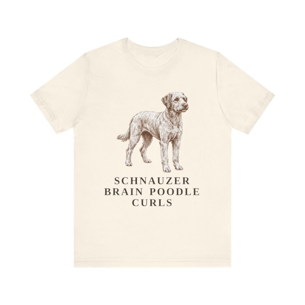 Schnoodle Humor Shirt, Vintage Dog Sketch Tee, Dog Humor Gift