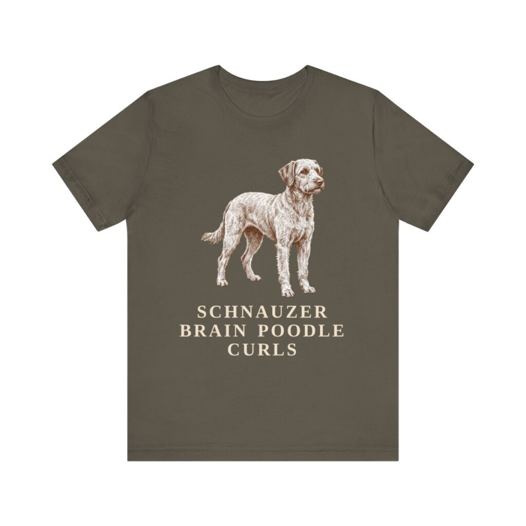 Schnoodle Humor Shirt, Vintage Dog Sketch Tee, Dog Humor Gift