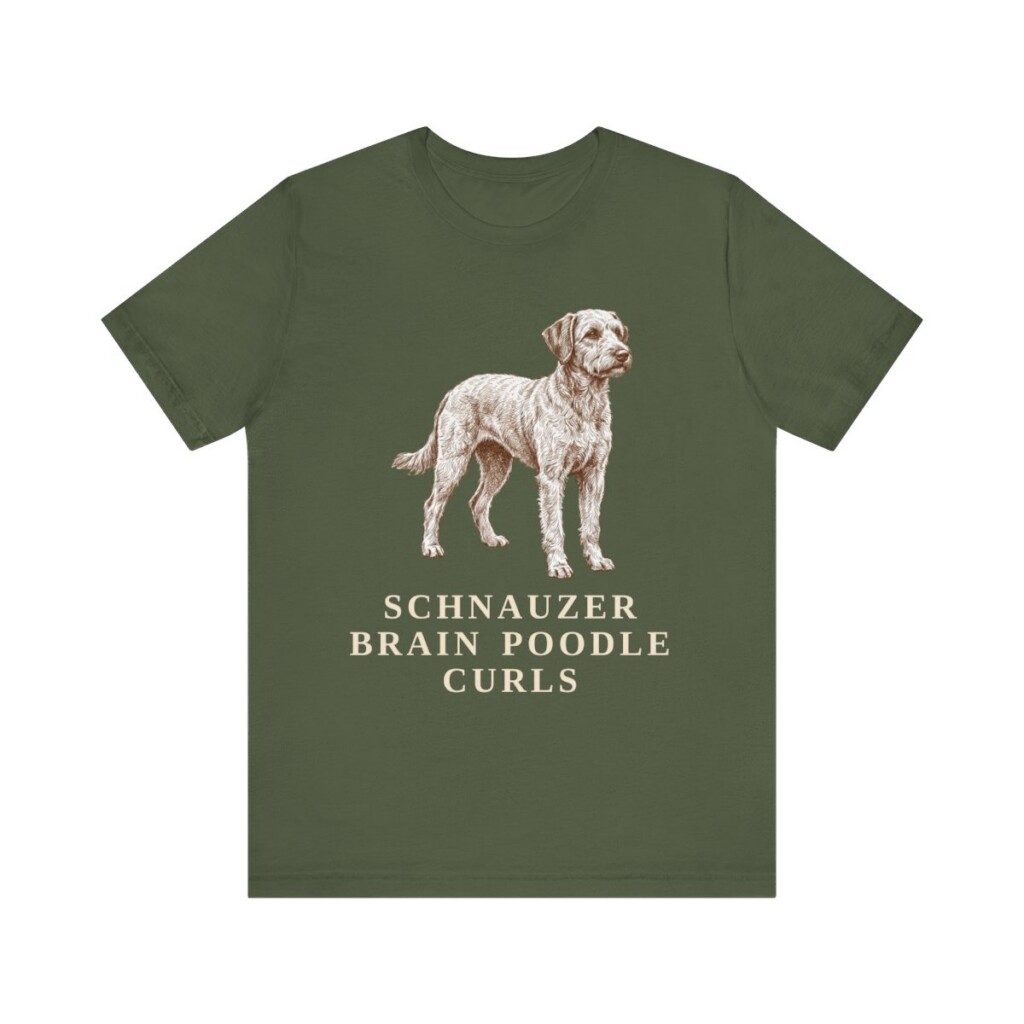 Schnoodle Humor Shirt, Vintage Dog Sketch Tee, Dog Humor Gift