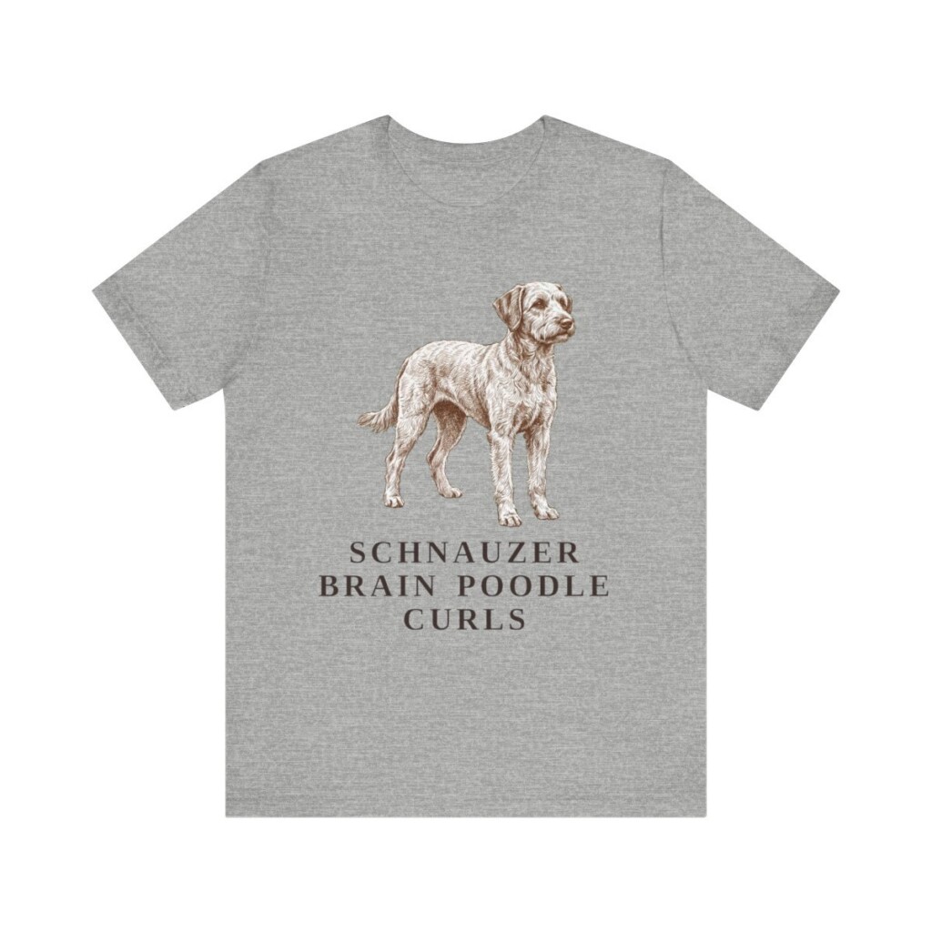 Schnoodle Humor Shirt, Vintage Dog Sketch Tee, Dog Humor Gift