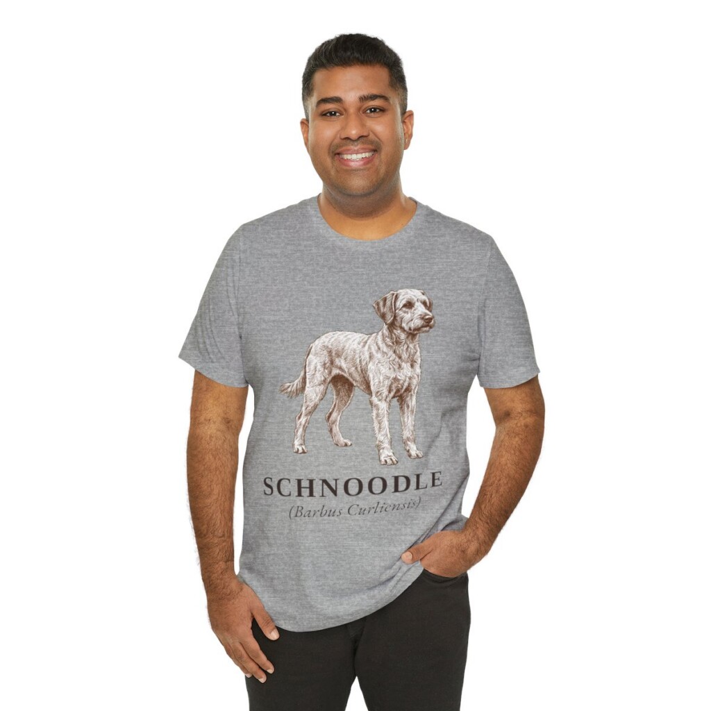 Schnoodle Latin Shirt, Vintage Dog Sketch Tee, Dog Latin Gift