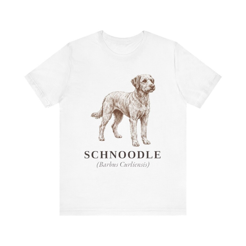 Schnoodle Latin Shirt, Vintage Dog Sketch Tee, Dog Latin Gift