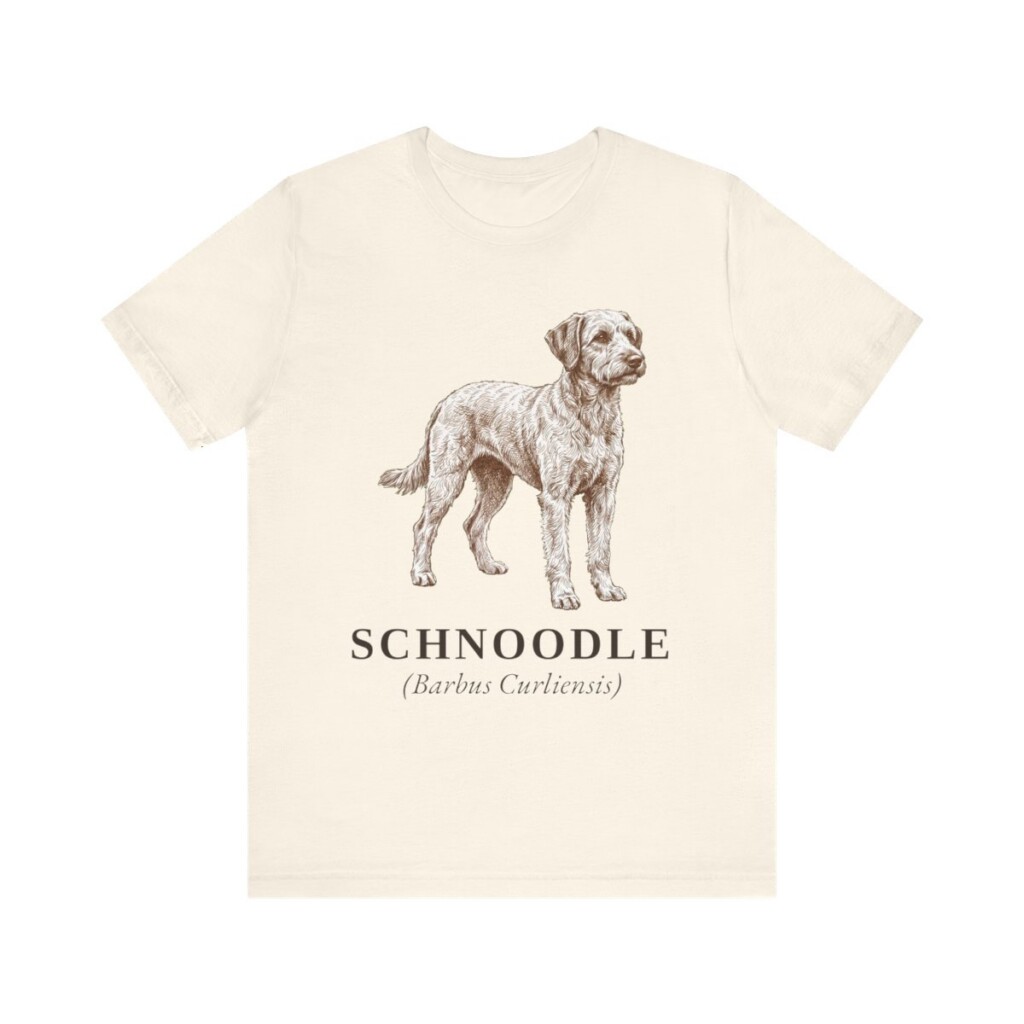 Schnoodle Latin Shirt, Vintage Dog Sketch Tee, Dog Latin Gift