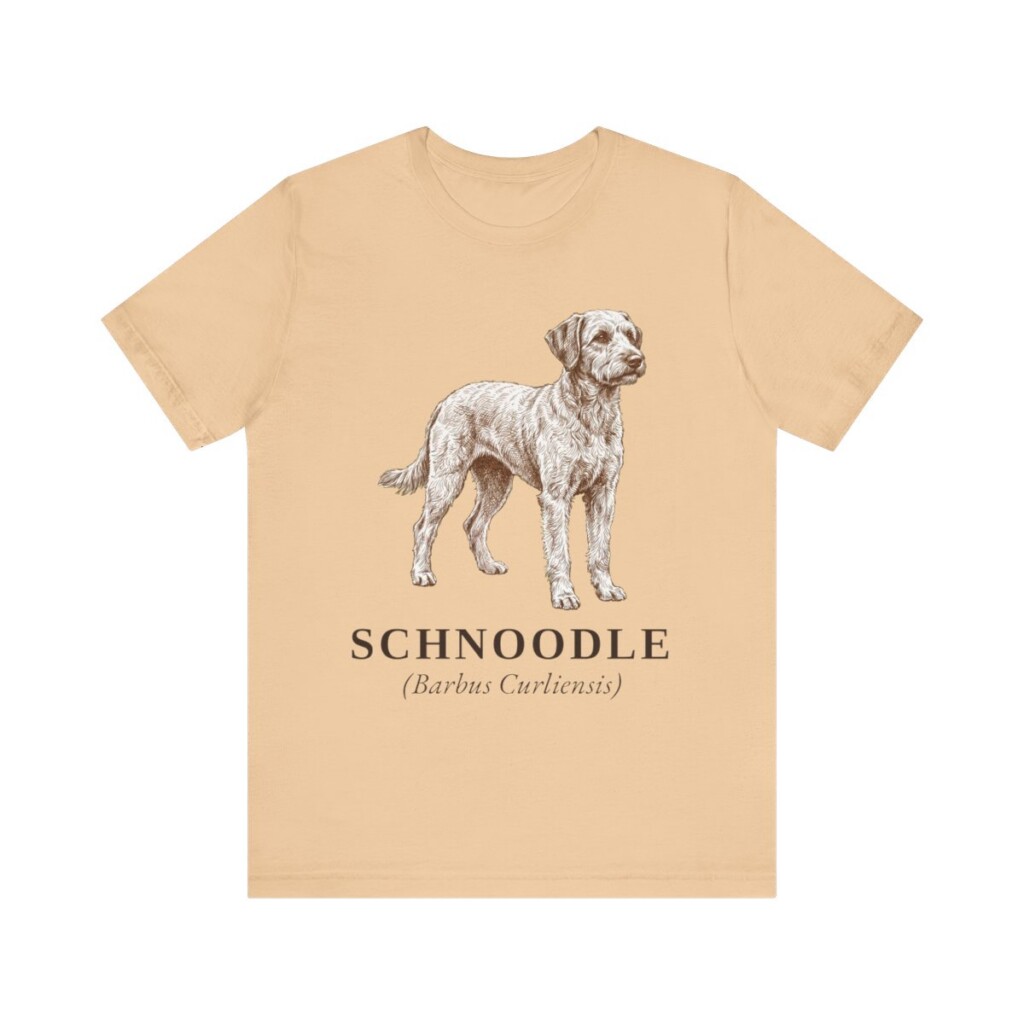 Schnoodle Latin Shirt, Vintage Dog Sketch Tee, Dog Latin Gift