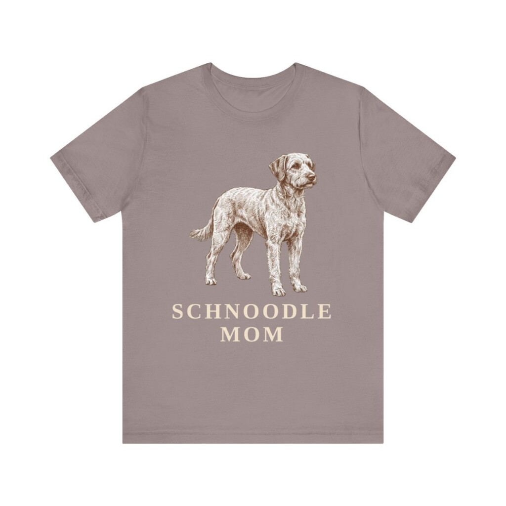 Schnoodle Mom Shirt, Vintage Dog Sketch Tee, Dog Mom Gift