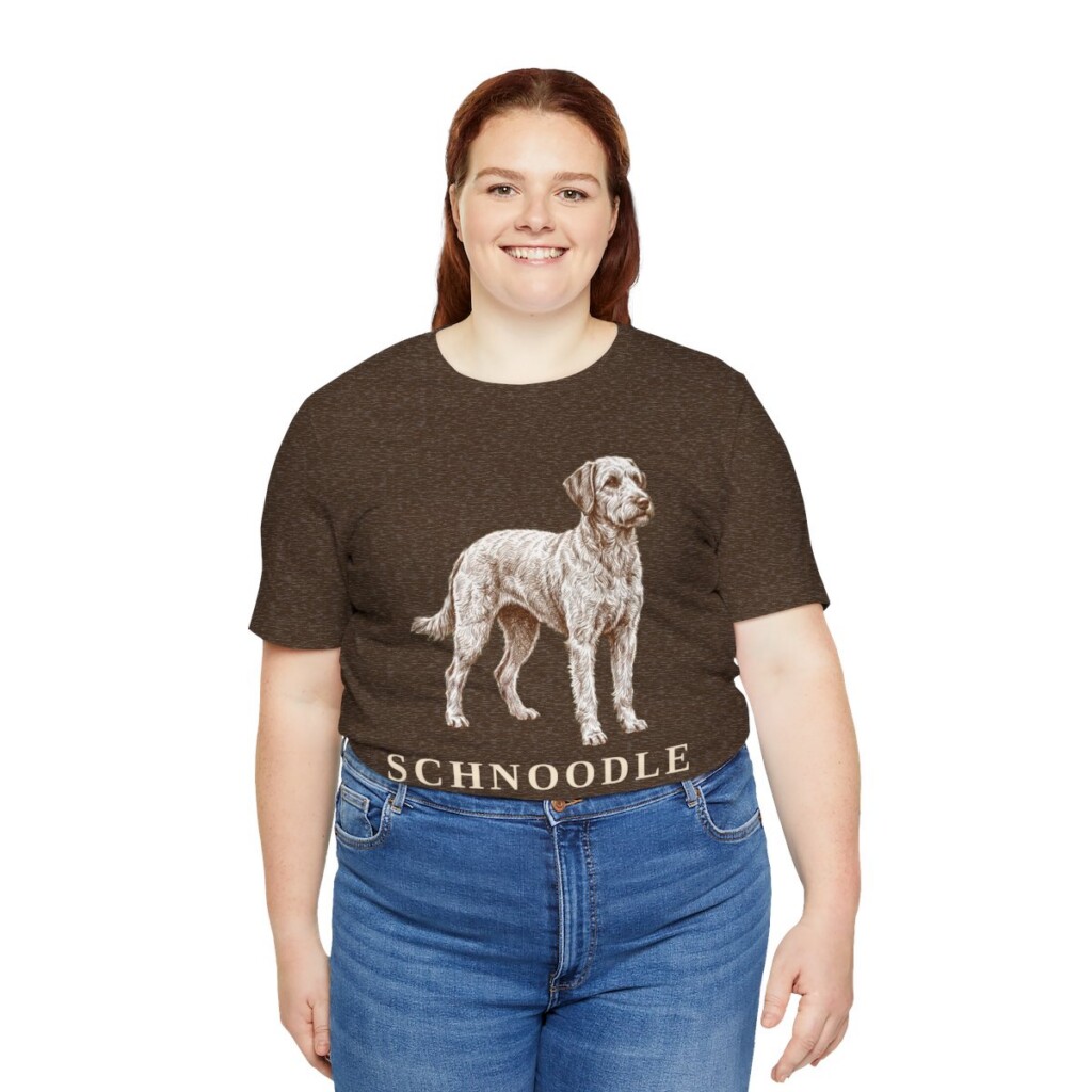 Schnoodle Mom Shirt, Vintage Dog Sketch Tee, Dog Mom Gift