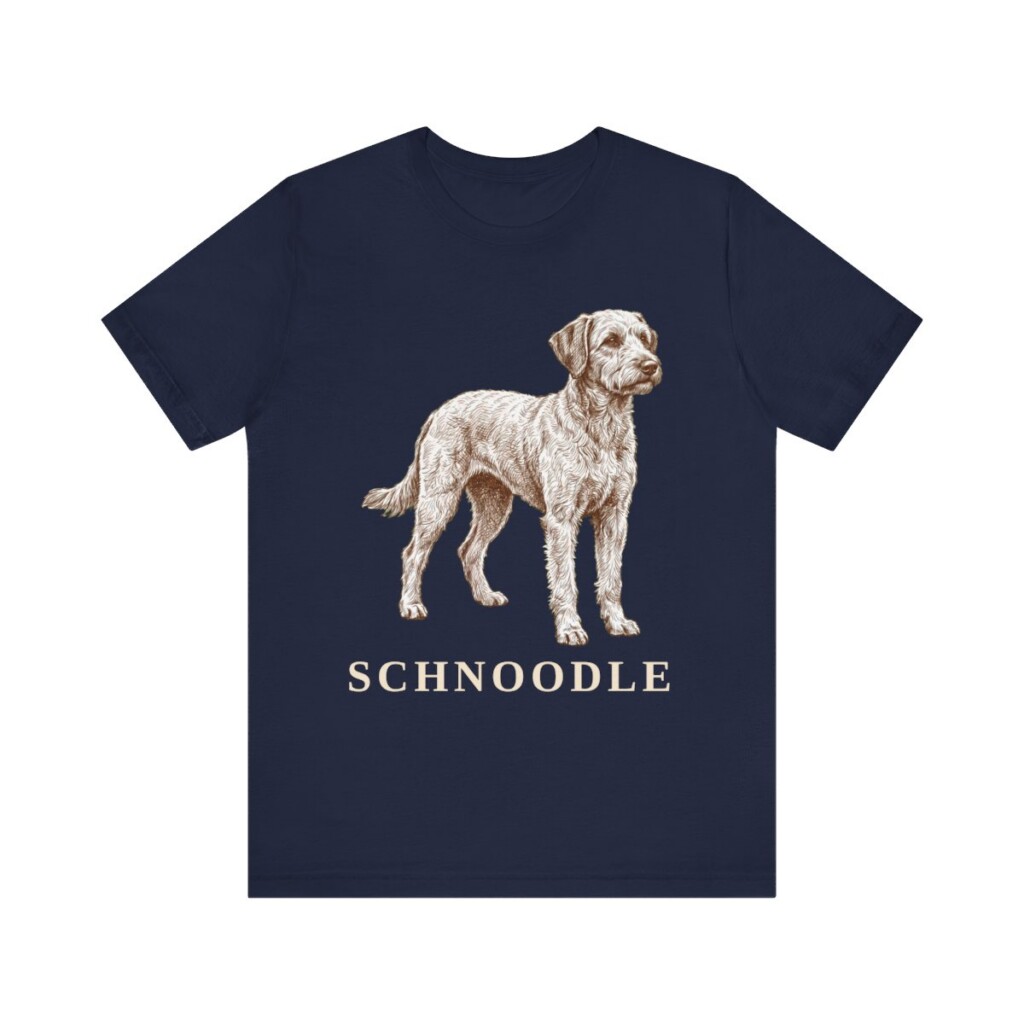 Schnoodle Shirt, Vintage Dog Sketch Tee, Dog Lover Gift
