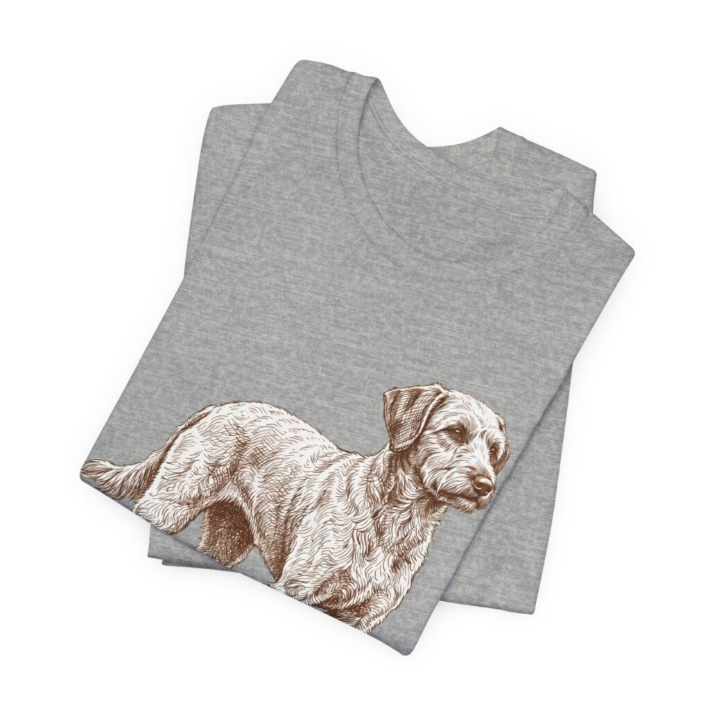 Schnoodle Shirt, Vintage Dog Sketch Tee, Dog Lover Gift