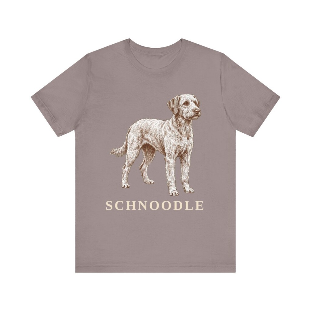 Schnoodle Shirt, Vintage Dog Sketch Tee, Dog Lover Gift