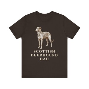 Scottish Deerhound Dad Shirt, Vintage Dog Sketch Tee, Dog Dad Gift
