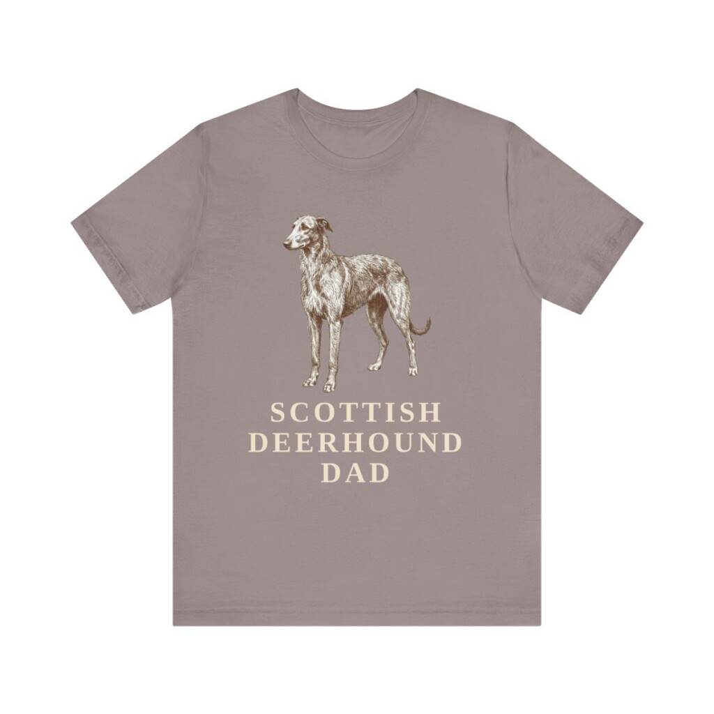 Scottish Deerhound Dad Shirt, Vintage Dog Sketch Tee, Dog Dad Gift