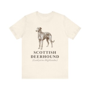 Scottish Deerhound Latin Shirt, Vintage Dog Sketch Tee, Dog Latin Gift