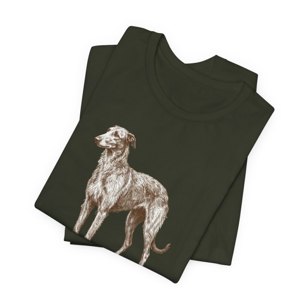 Scottish Deerhound Latin Shirt, Vintage Dog Sketch Tee, Dog Latin Gift