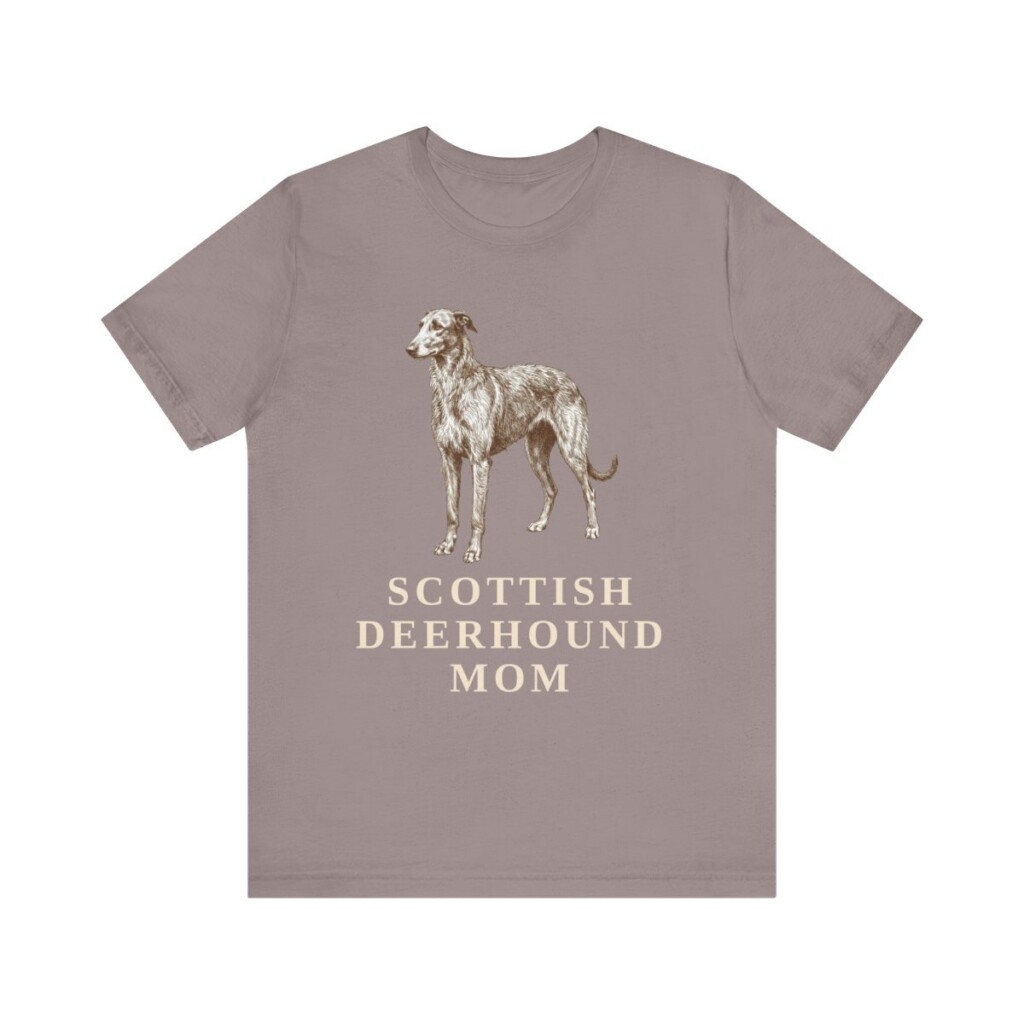 Scottish Deerhound Mom Shirt, Vintage Dog Sketch Tee, Dog Mom Gift