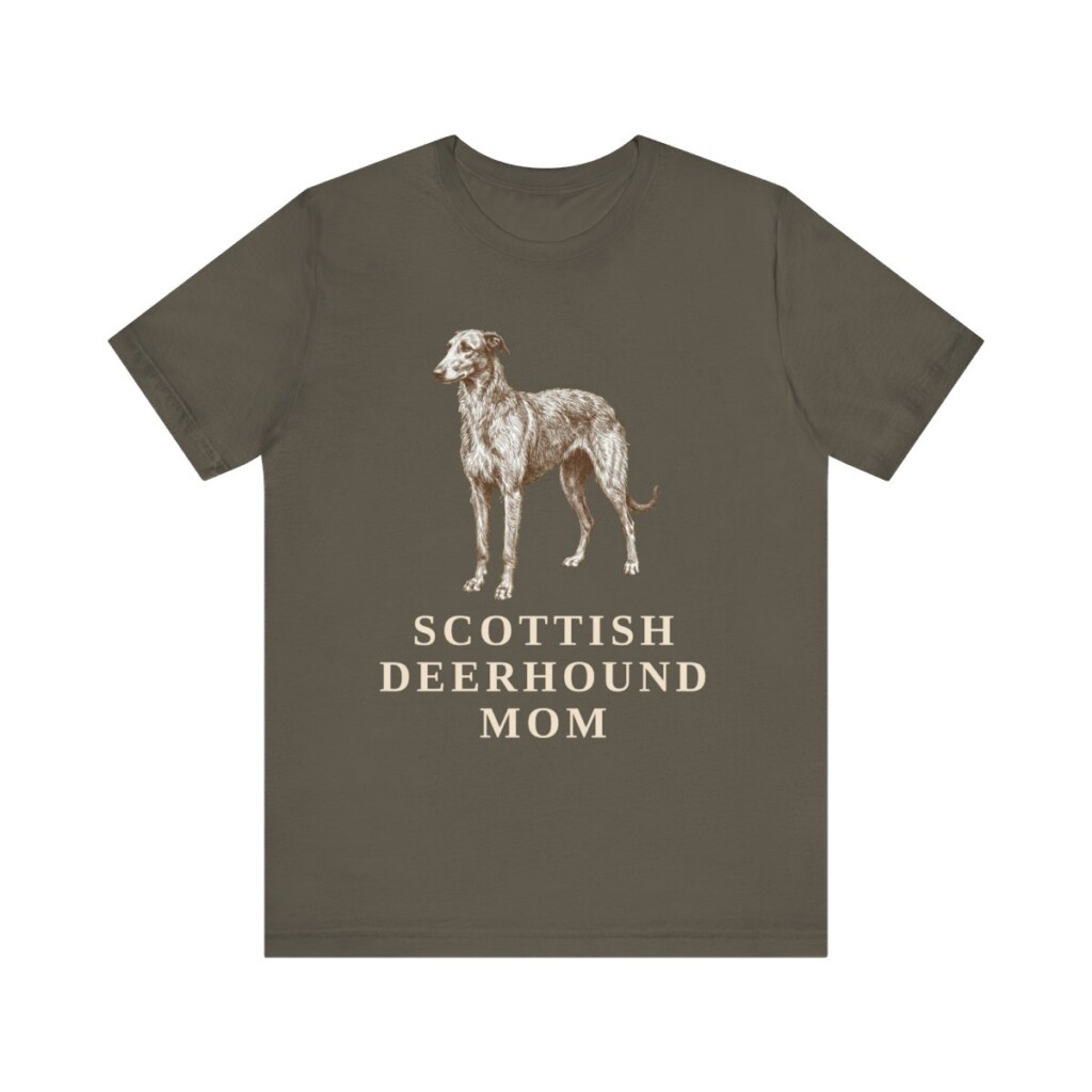 Scottish Deerhound Mom Shirt, Vintage Dog Sketch Tee, Dog Mom Gift