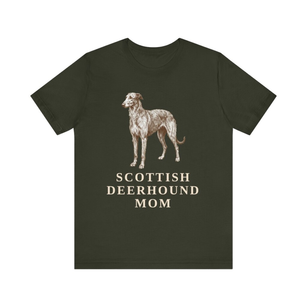 Scottish Deerhound Mom Shirt, Vintage Dog Sketch Tee, Dog Mom Gift