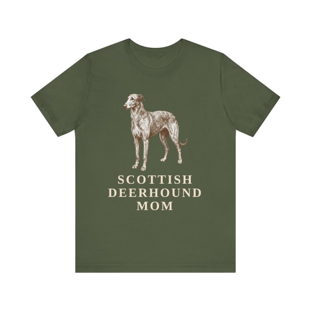 Scottish Deerhound Mom Shirt, Vintage Dog Sketch Tee, Dog Mom Gift