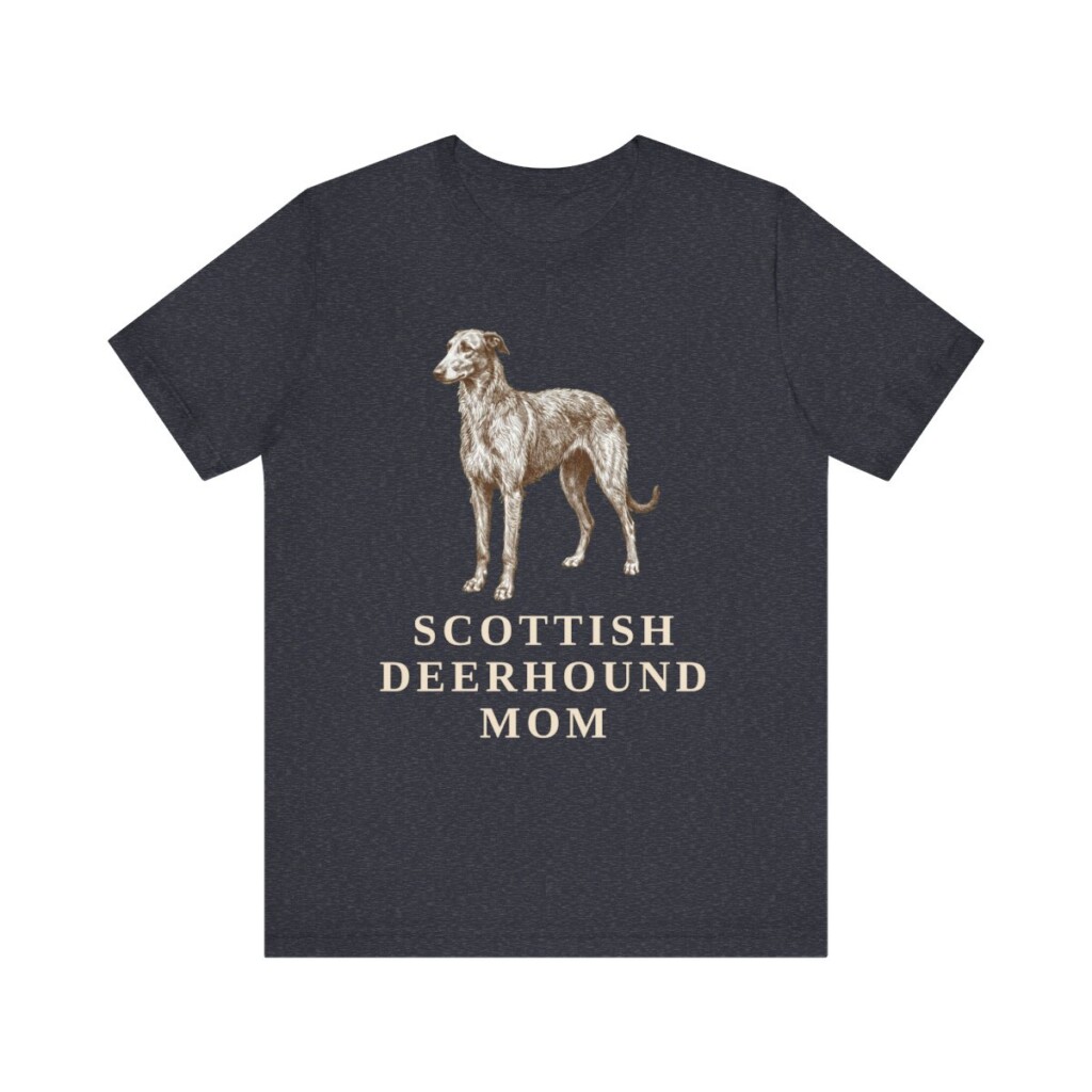 Scottish Deerhound Mom Shirt, Vintage Dog Sketch Tee, Dog Mom Gift