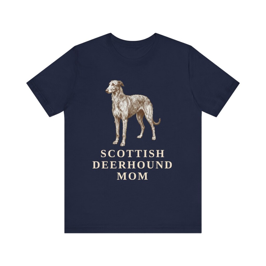 Scottish Deerhound Mom Shirt, Vintage Dog Sketch Tee, Dog Mom Gift