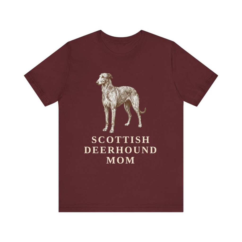 Scottish Deerhound Mom Shirt, Vintage Dog Sketch Tee, Dog Mom Gift