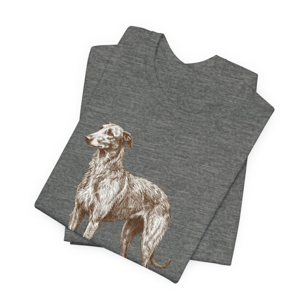Scottish Deerhound Shirt, Vintage Dog Sketch Tee, Dog Lover Gift