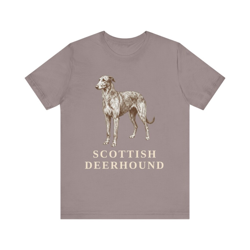 Scottish Deerhound Shirt, Vintage Dog Sketch Tee, Dog Lover Gift