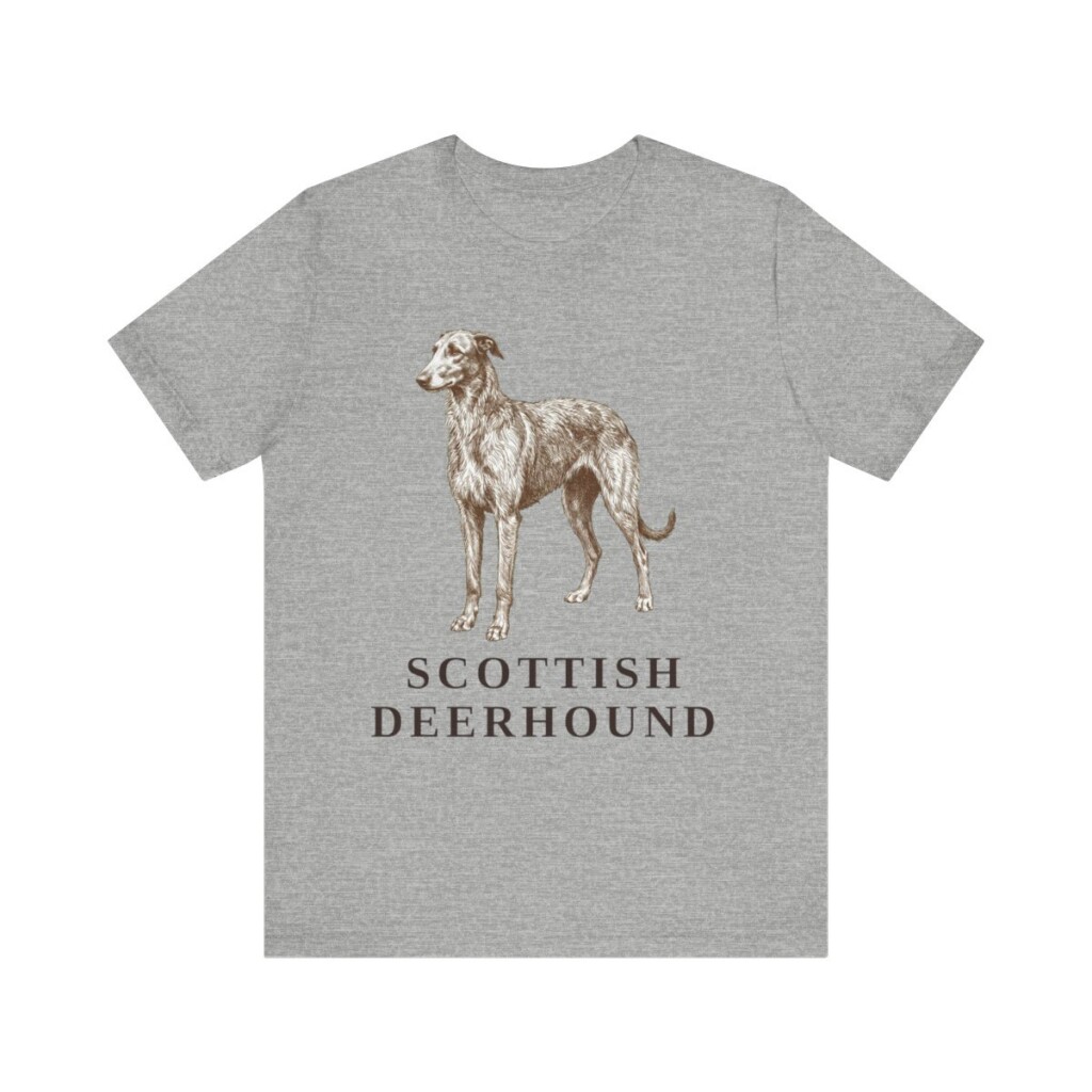 Scottish Deerhound Shirt, Vintage Dog Sketch Tee, Dog Lover Gift