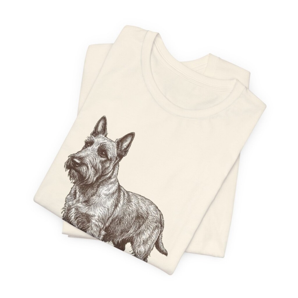 Scottish Terrier Lover Shirt, Vintage Dog Sketch Tee, Dog Lover Gift Scottish Terrier Lover Shirt, Vintage Dog Sketch Tee, Dog Lover Gift