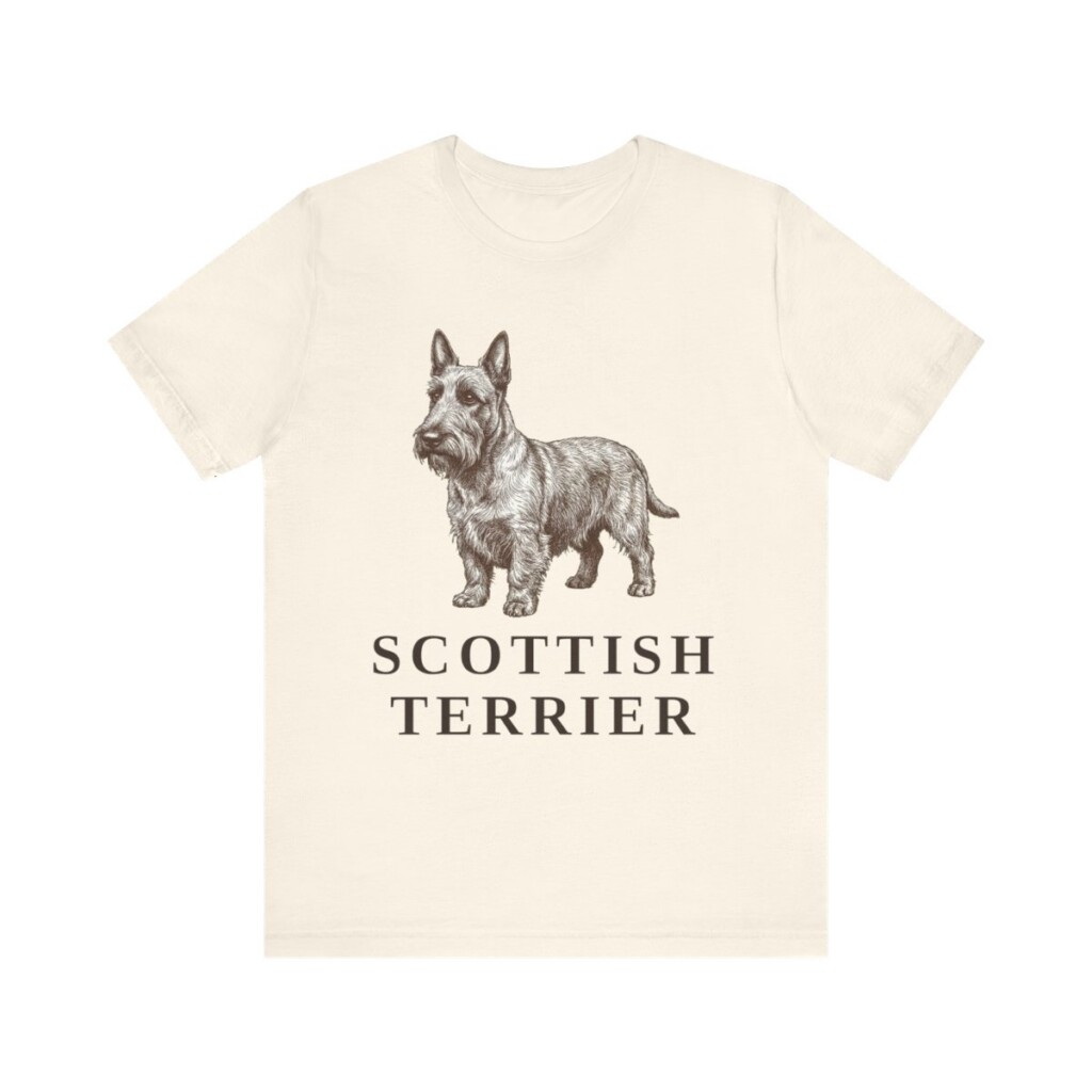 Scottish Terrier Lover Shirt, Vintage Dog Sketch Tee, Dog Lover Gift Scottish Terrier Lover Shirt, Vintage Dog Sketch Tee, Dog Lover Gift