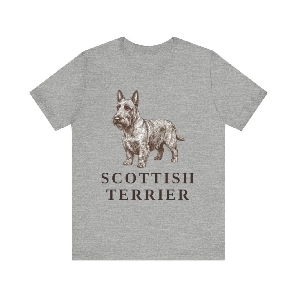 Scottish Terrier Lover Shirt, Vintage Dog Sketch Tee, Dog Lover Gift Scottish Terrier Lover Shirt, Vintage Dog Sketch Tee, Dog Lover Gift