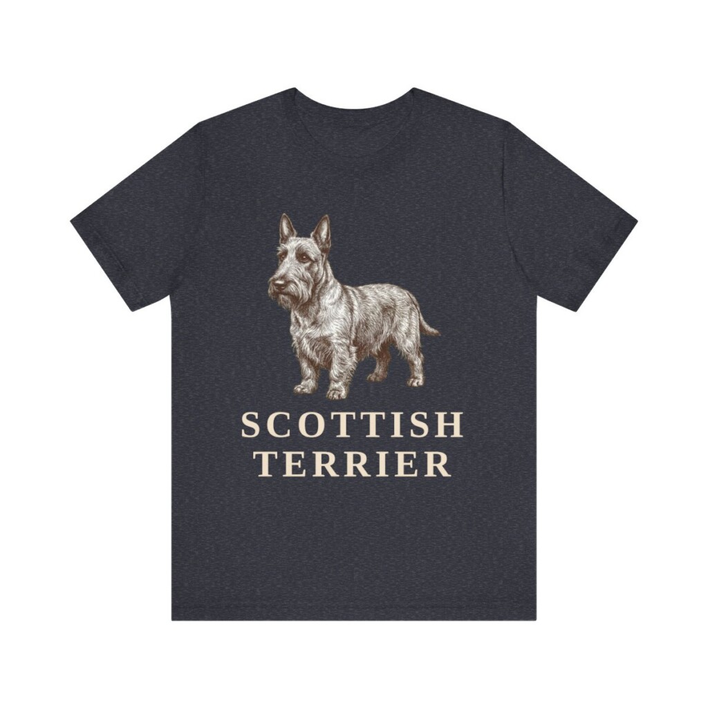 Scottish Terrier Lover Shirt, Vintage Dog Sketch Tee, Dog Lover Gift Scottish Terrier Lover Shirt, Vintage Dog Sketch Tee, Dog Lover Gift