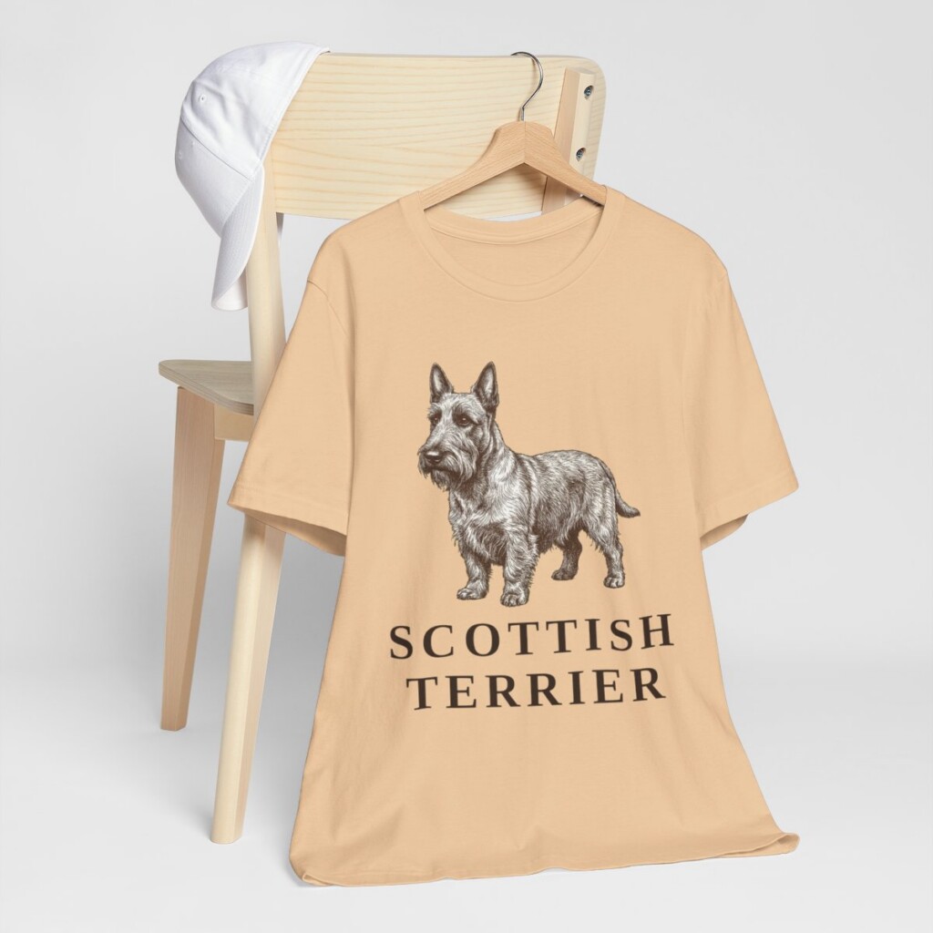 Scottish Terrier Lover Shirt, Vintage Dog Sketch Tee, Dog Lover Gift Scottish Terrier Lover Shirt, Vintage Dog Sketch Tee, Dog Lover Gift