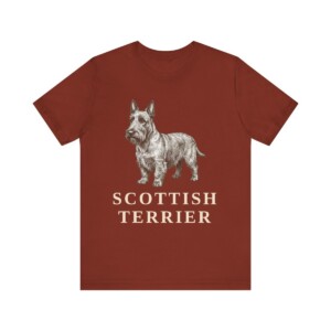 Scottish Terrier Lover Shirt, Vintage Dog Sketch Tee, Dog Lover Gift