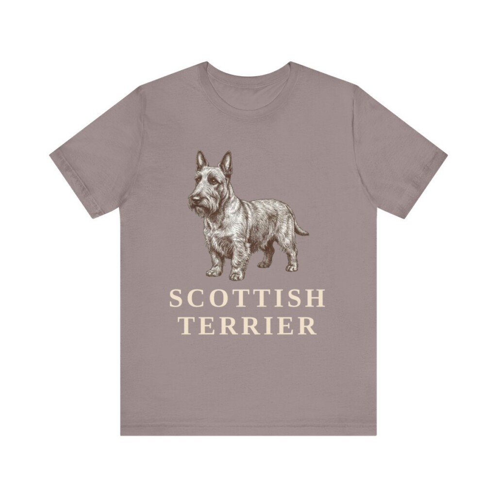 Scottish Terrier Lover Shirt, Vintage Dog Sketch Tee, Dog Lover Gift Scottish Terrier Lover Shirt, Vintage Dog Sketch Tee, Dog Lover Gift