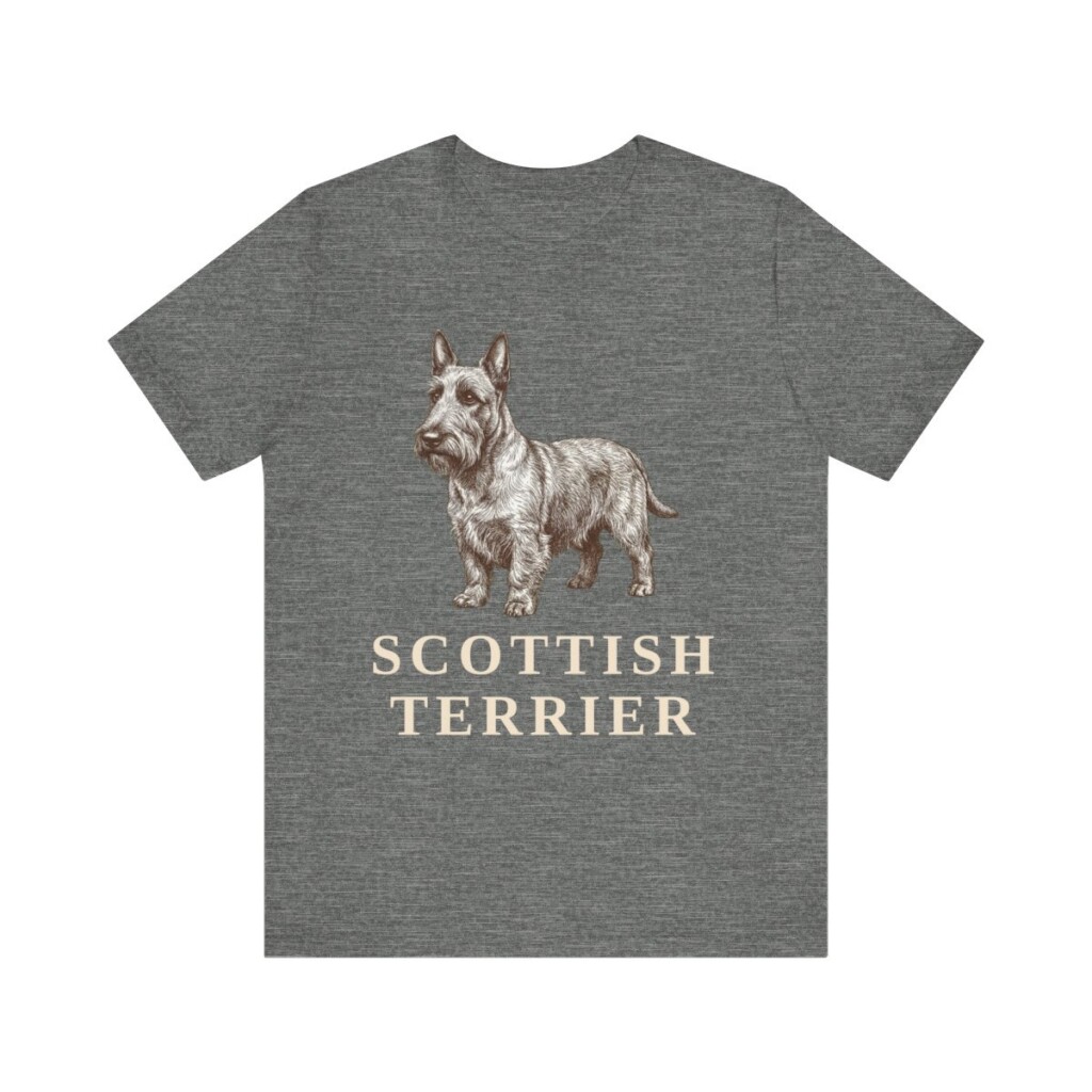 Scottish Terrier Lover Shirt, Vintage Dog Sketch Tee, Dog Lover Gift Scottish Terrier Lover Shirt, Vintage Dog Sketch Tee, Dog Lover Gift