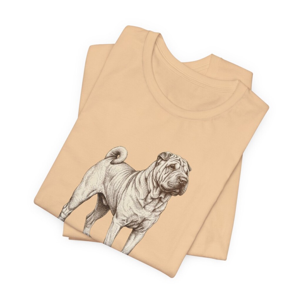 Shar-Pei Lover Shirt, Vintage Dog Sketch Tee, Dog Lover Gift Shar-Pei Lover Shirt, Vintage Dog Sketch Tee, Dog Lover Gift