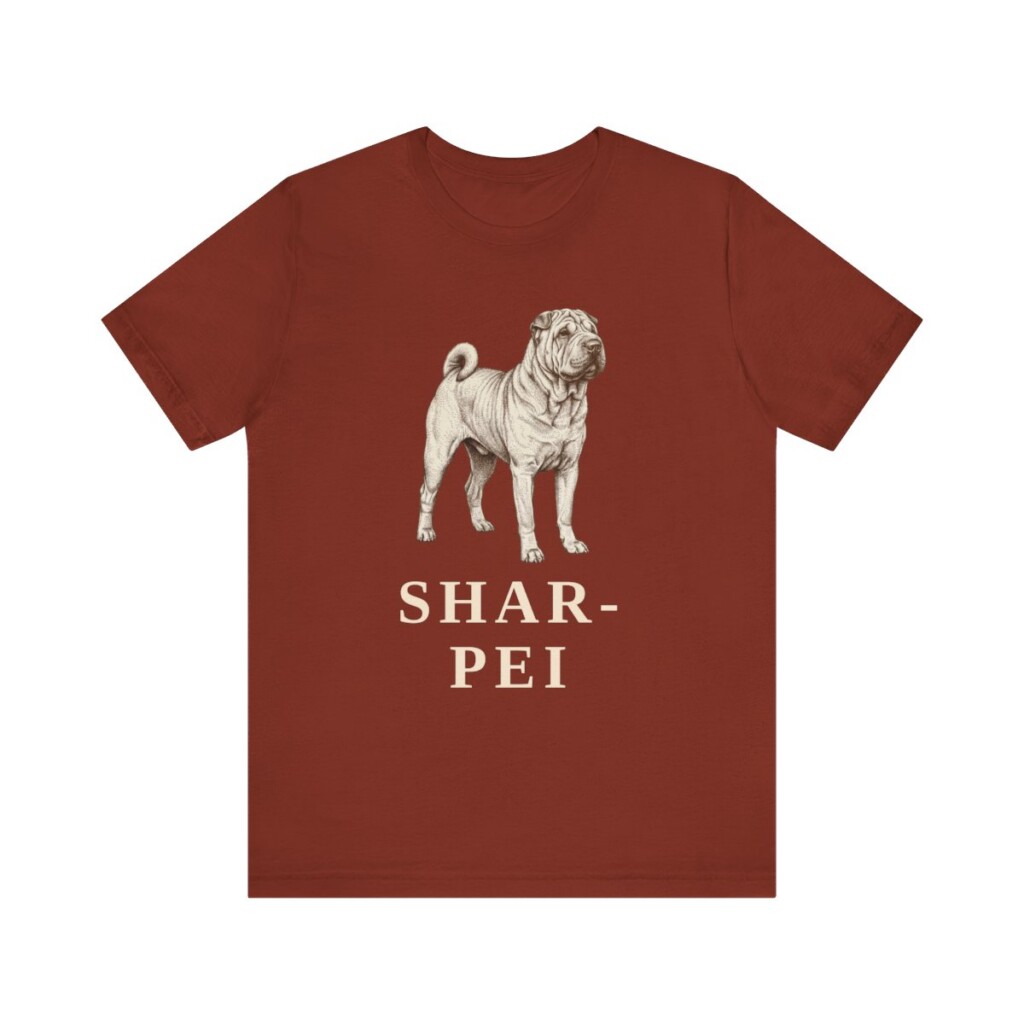 Shar-Pei Lover Shirt, Vintage Dog Sketch Tee, Dog Lover Gift Shar-Pei Lover Shirt, Vintage Dog Sketch Tee, Dog Lover Gift