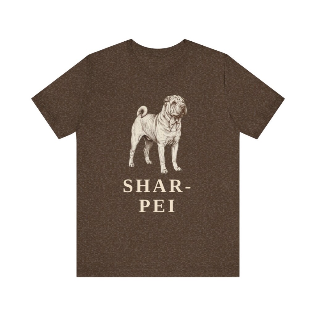 Shar-Pei Lover Shirt, Vintage Dog Sketch Tee, Dog Lover Gift Shar-Pei Lover Shirt, Vintage Dog Sketch Tee, Dog Lover Gift