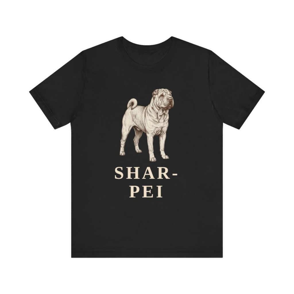 Shar-Pei Lover Shirt, Vintage Dog Sketch Tee, Dog Lover Gift Shar-Pei Lover Shirt, Vintage Dog Sketch Tee, Dog Lover Gift