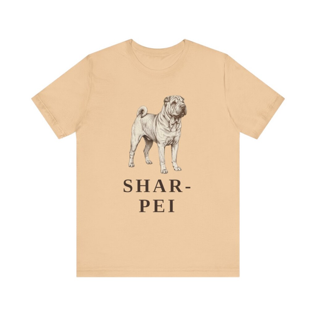 Shar-Pei Lover Shirt, Vintage Dog Sketch Tee, Dog Lover Gift Shar-Pei Lover Shirt, Vintage Dog Sketch Tee, Dog Lover Gift