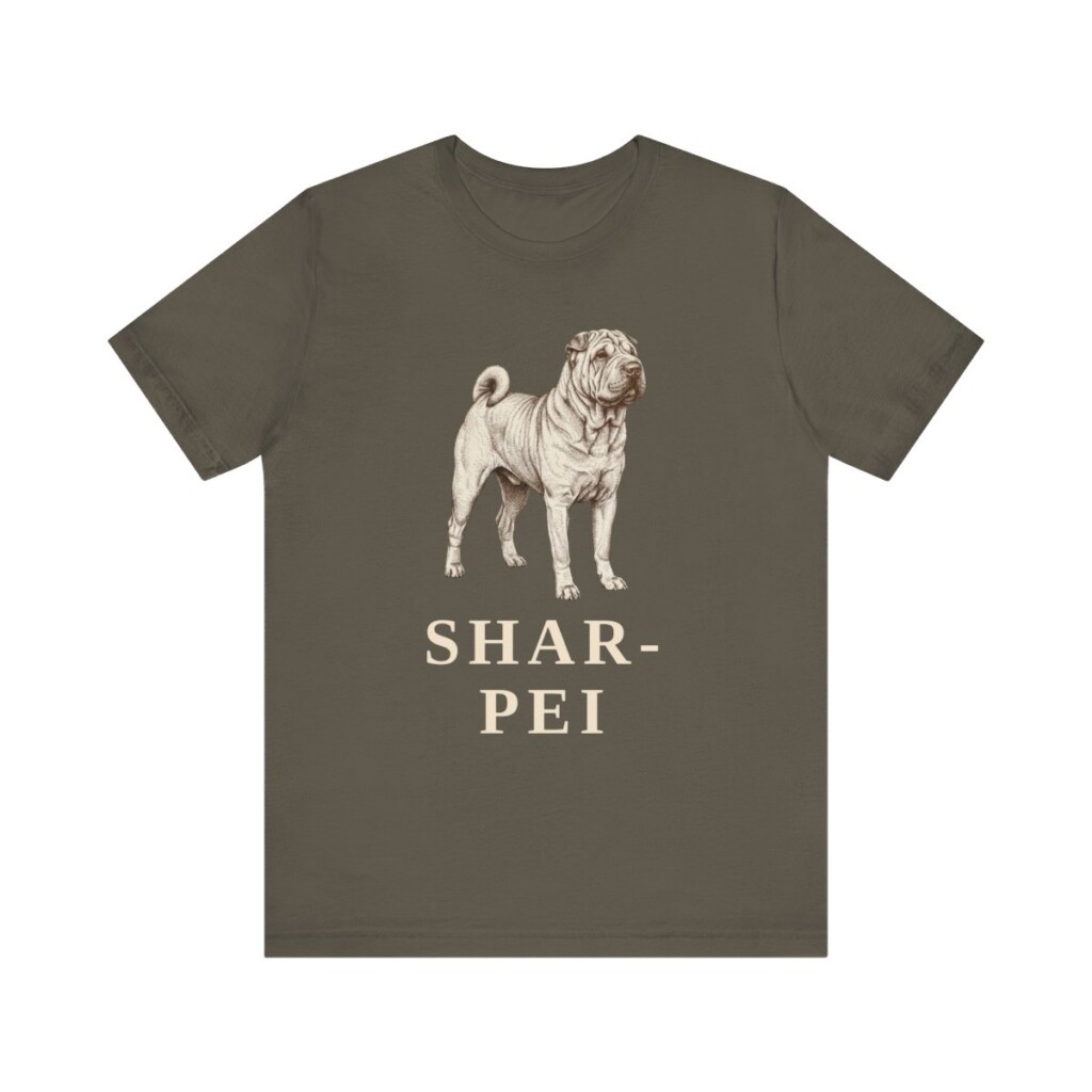 Shar-Pei Lover Shirt, Vintage Dog Sketch Tee, Dog Lover Gift Shar-Pei Lover Shirt, Vintage Dog Sketch Tee, Dog Lover Gift