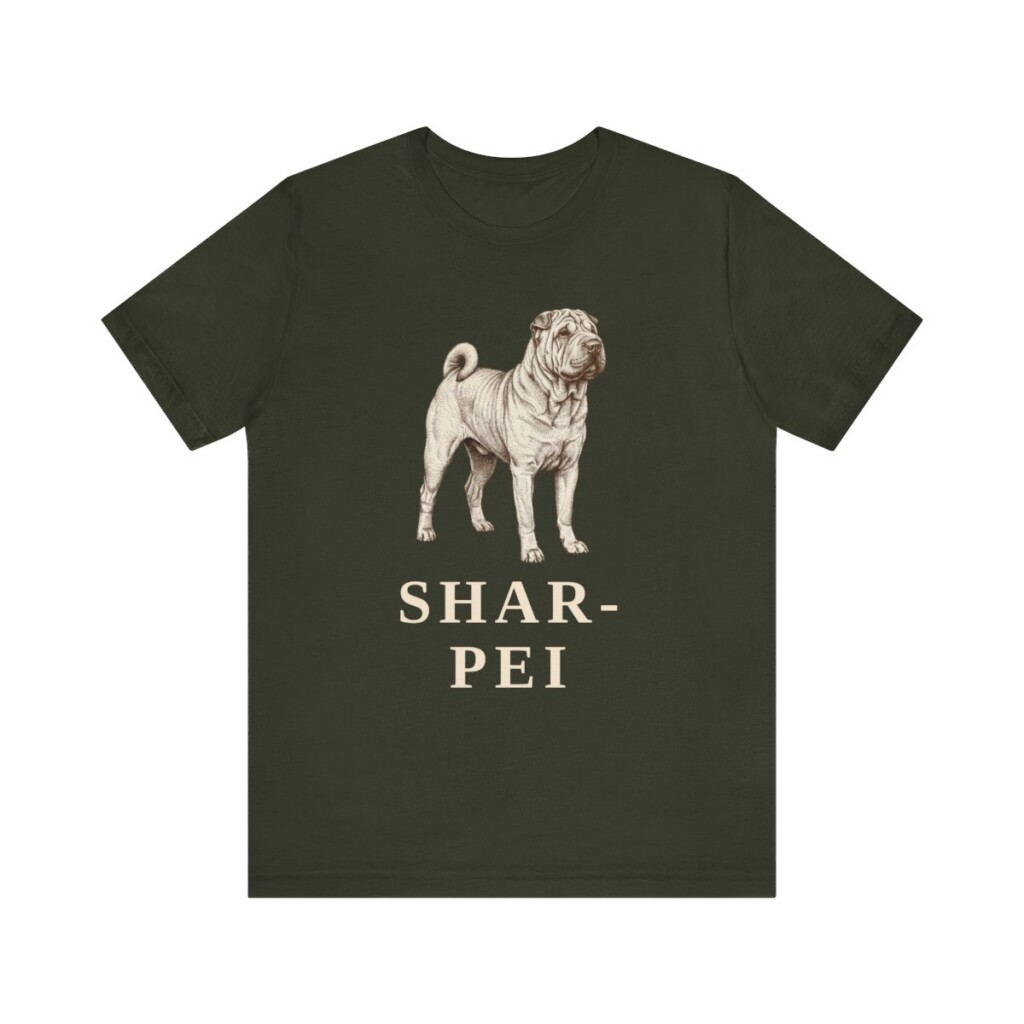 Shar-Pei Lover Shirt, Vintage Dog Sketch Tee, Dog Lover Gift Shar-Pei Lover Shirt, Vintage Dog Sketch Tee, Dog Lover Gift