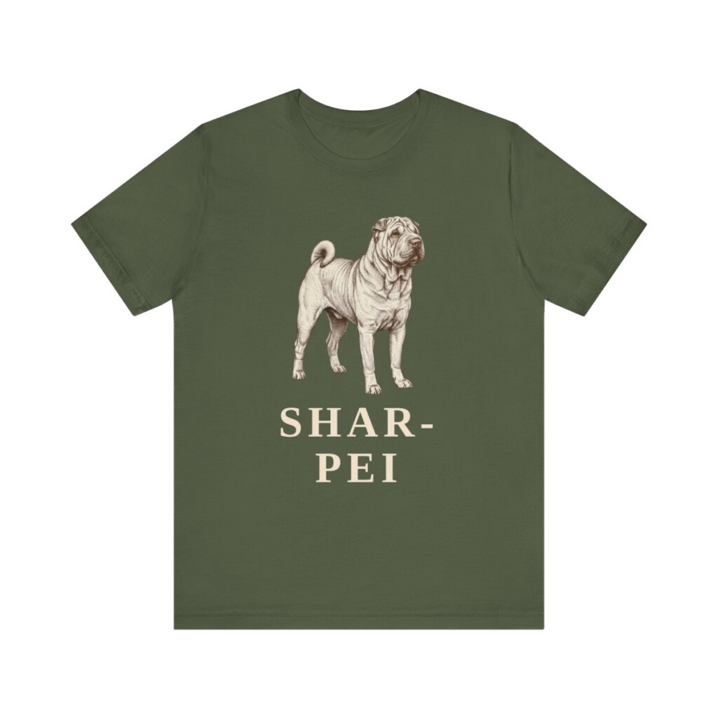 Shar-Pei Lover Shirt, Vintage Dog Sketch Tee, Dog Lover Gift Shar-Pei Lover Shirt, Vintage Dog Sketch Tee, Dog Lover Gift