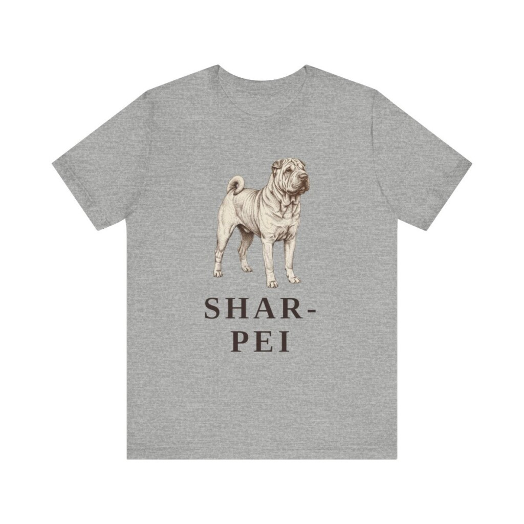 Shar-Pei Lover Shirt, Vintage Dog Sketch Tee, Dog Lover Gift Shar-Pei Lover Shirt, Vintage Dog Sketch Tee, Dog Lover Gift