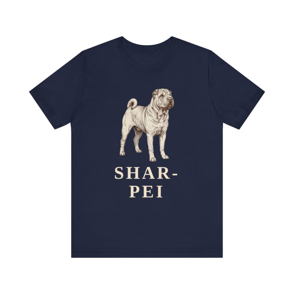 Shar-Pei Lover Shirt, Vintage Dog Sketch Tee, Dog Lover Gift Shar-Pei Lover Shirt, Vintage Dog Sketch Tee, Dog Lover Gift