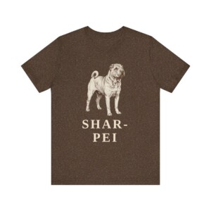 Shar-Pei Lover Shirt, Vintage Dog Sketch Tee, Dog Lover Gift