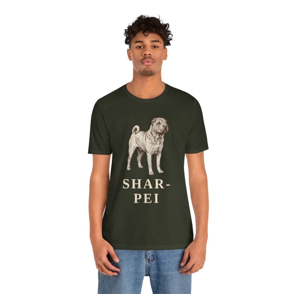 Shar-Pei Lover Shirt, Vintage Dog Sketch Tee, Dog Lover Gift Shar-Pei Lover Shirt, Vintage Dog Sketch Tee, Dog Lover Gift