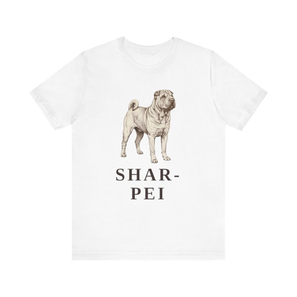 Shar-Pei Lover Shirt, Vintage Dog Sketch Tee, Dog Lover Gift Shar-Pei Lover Shirt, Vintage Dog Sketch Tee, Dog Lover Gift
