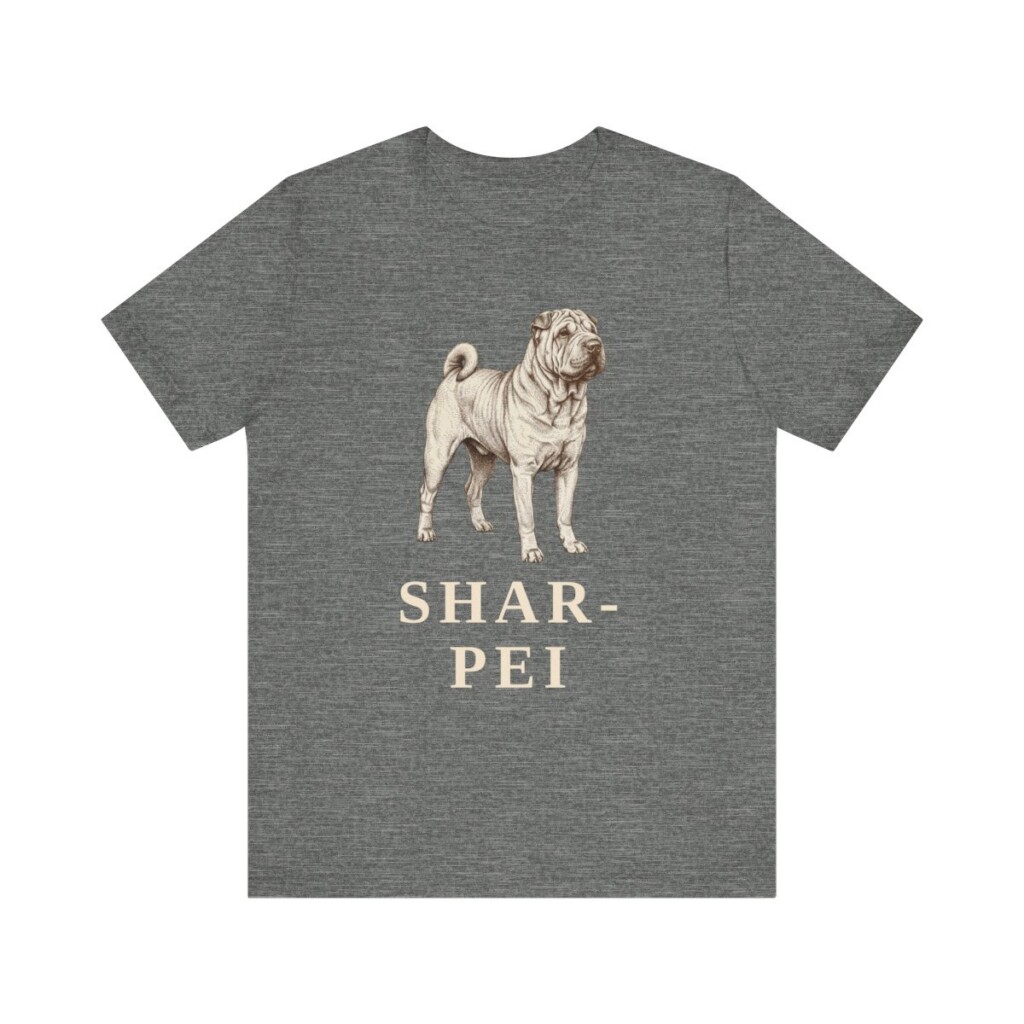 Shar-Pei Lover Shirt, Vintage Dog Sketch Tee, Dog Lover Gift Shar-Pei Lover Shirt, Vintage Dog Sketch Tee, Dog Lover Gift